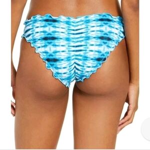 Sundazed Blue Mermaid Ruffle Edge Womans Bikini Bottoms Sz S
